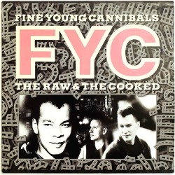 Fine Young Cannibals LP The Raw & The Cooked  kansi EX levy VG+ Käytetty LP