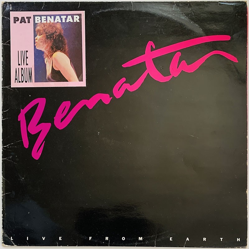 Benatar Pat LP Live from earth  kansi VG- levy VG+ LP