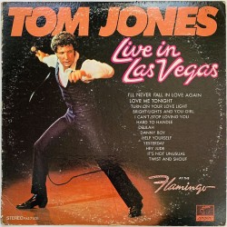 Jones Tom LP Live in Las Vegas  kansi VG- levy VG+ LP