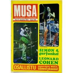 Musa 1973 11 Simon & Garfunkel, Leonard Cohen aikakauslehti