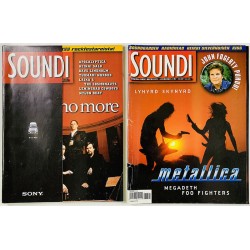 Soundi 1997 1 - 7 1997 6 lehteä numerot 1-7 begagnade magazine