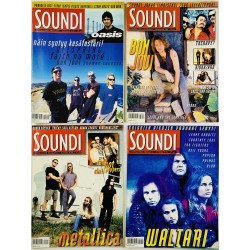 Soundi vuosikerta 1995 1 - 12 1995 numerot 1-12 begagnade magazine