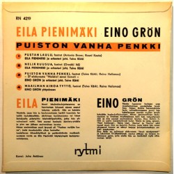 Pienimäki Eila / Eino Grön 1960 RN 4219 Puiston vanha penkki EP begagnad singelskiva