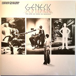 Genesis LP The Lamb Lies Down On Broadway 2LP  kansi EX levy EX LP