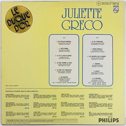 Greco Juliette LP Le Disque D'Or  kansi EX- levy EX LP