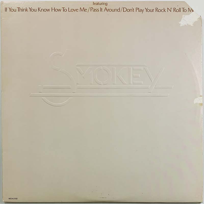 Smokey LP Smokey -75  kansi VG levy EX Käytetty LP