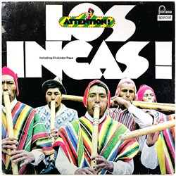 Los Incas LP Attention! El condor Pasa  kansi VG levy EX- Käytetty LP