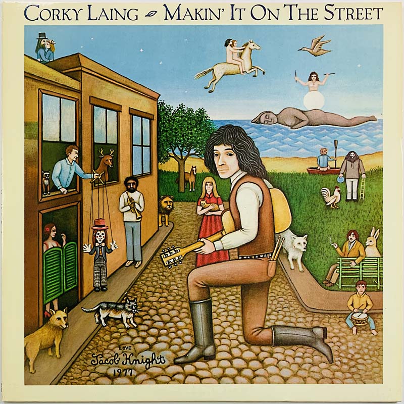Laing Corky LP Makin’ it on the street  kansi EX levy EX Käytetty LP