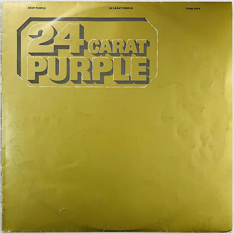 Deep Purple LP 24 Carat Purple  kansi VG levy EX Käytetty LP