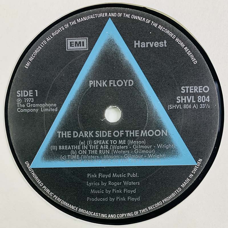 Pink Floyd LP Dark side of the moon  kansi VG levy VG+ Käytetty LP