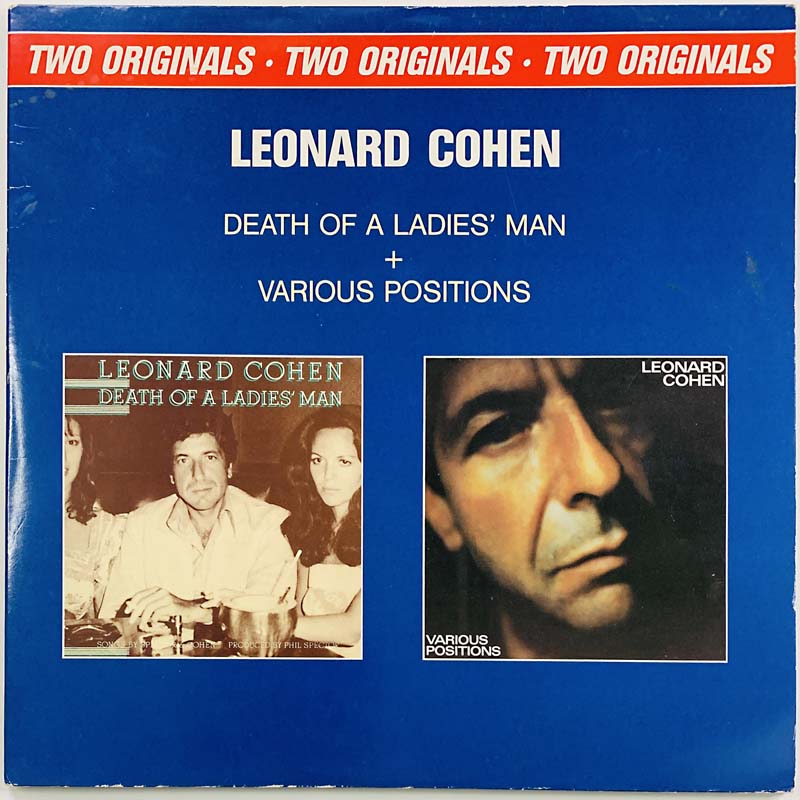 Cohen Leonard LP Death of ladies man / Various positions 2LP  kansi VG+ levy EX Käytetty LP