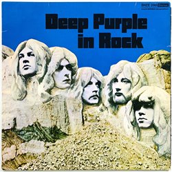 Deep Purple LP In Rock, hör zu  kansi VG levy EX- Käytetty LP