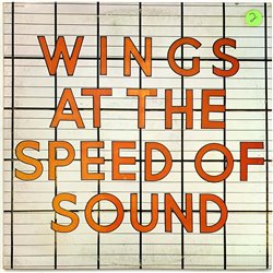 Wings LP At the speed of sound  kansi VG levy EX Käytetty LP
