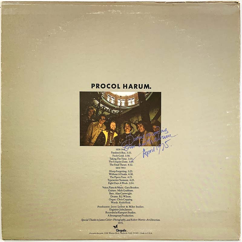 Procol Harum LP Procol's Ninth  kansi VG levy EX Käytetty LP
