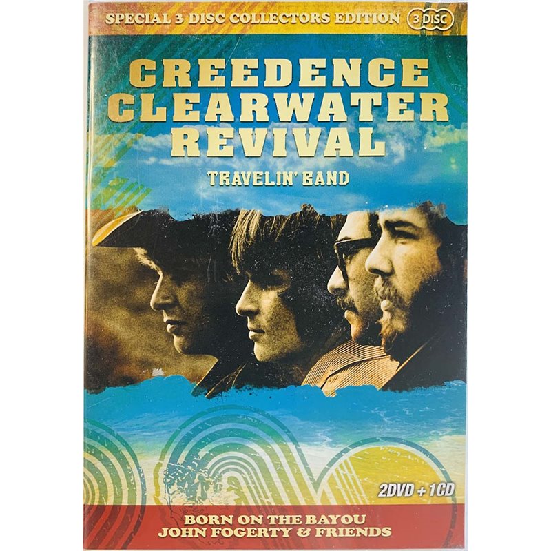 DVD - Creedence Clearwater Revival DVD Travelin’ Band CD + 2DVD  kansi EX levy EX Käytetty DVD