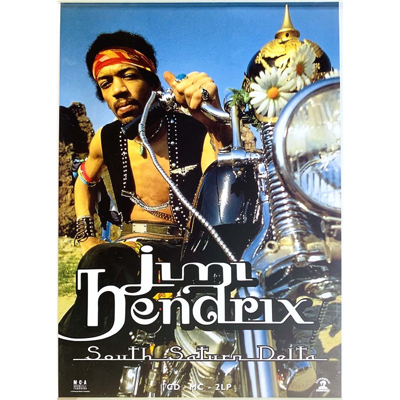 Hendrix Jimi, South Saturn Delta Poster/juliste Promojuliste 42cm x 59cm kunto EX JULISTE