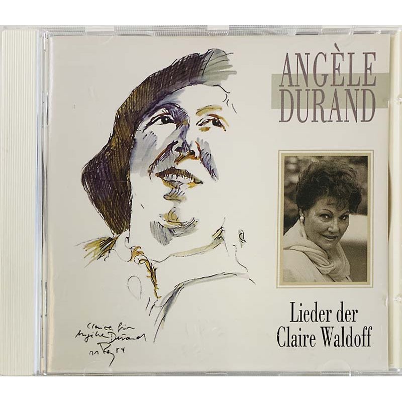 Durand Angele Käytetty CD Lieder der Claire Waldoff  kansi EX levy EX Käytetty CD