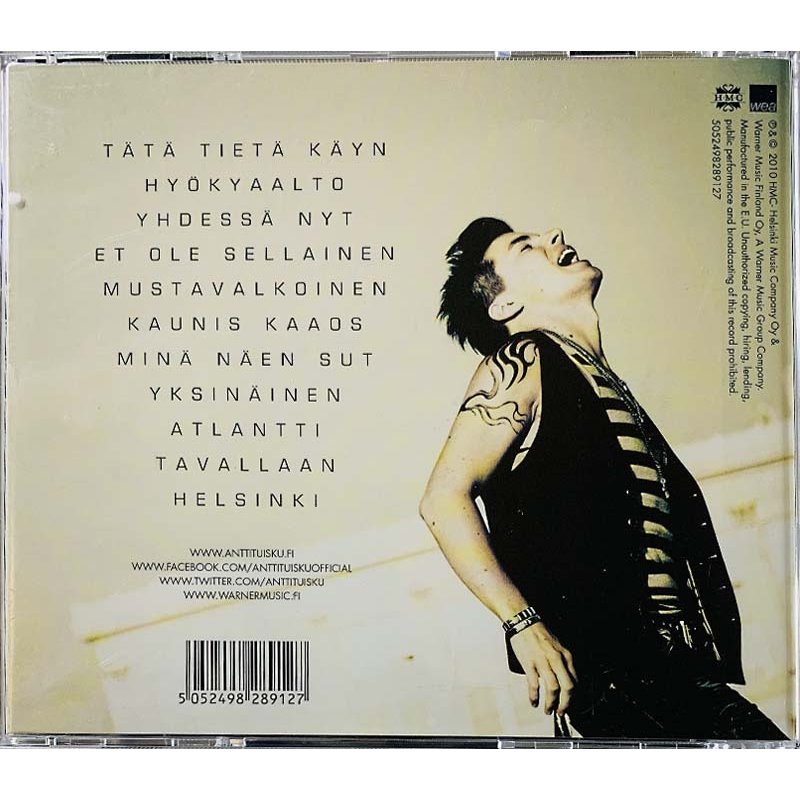 Tuisku Antti Käytetty CD Kaunis Kaaos  kansi EX levy EX Käytetty CD