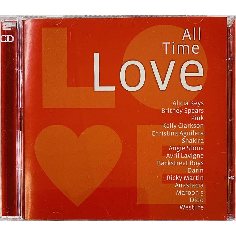 Shakira, Anastacia, Dido, Pink Käytetty CD All Time Love 2CD  kansi EX levy EX Käytetty CD