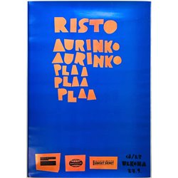 Risto, Aurinko aurinko plaa plaa plaa, Begagnat Poster, år 2006 bredd 42cm  höjd 60 cm Promojuliste 42cm x 60cm skick EX