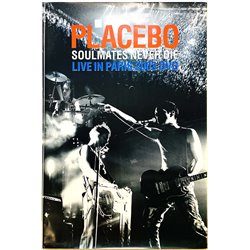Placebo, Live in Paris 2003, Begagnat Poster, år 2004 bredd 51cm  höjd 75 cm Promo poster 51cm x 75cm skick EX