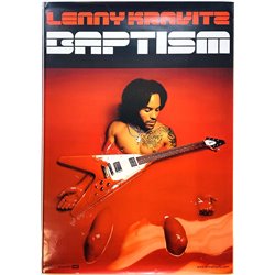 Kravitz Lenny, Baptism, Begagnat Poster, år 2004 bredd 50cm  höjd 71 cm Promo poster 50cm x 71cm skick EX