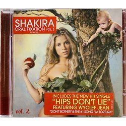 Shakira CD Oral Fixation 2.  kansi EX levy EX Käytetty CD