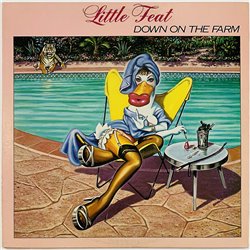 Little Feat LP Down on the farm  kansi EX- levy EX Käytetty LP