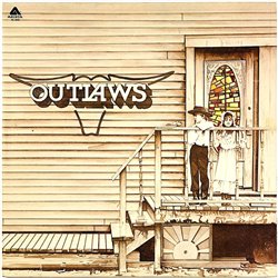 Outlaws LP Outlaws -75  kansi EX levy EX Käytetty LP