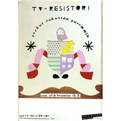 TV-Resistori - Serkut rakastaa paremmin 2006  Promojuliste 41cm x 59cm Begagnat Poster