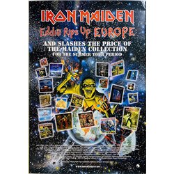 Iron Maiden - Eddie rips up Europe juliste Tour poster 51cm x 76cm kunto EX JULISTE