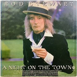 Stewart Rod LP a night on the town  kansi VG+ levy EX Käytetty LP