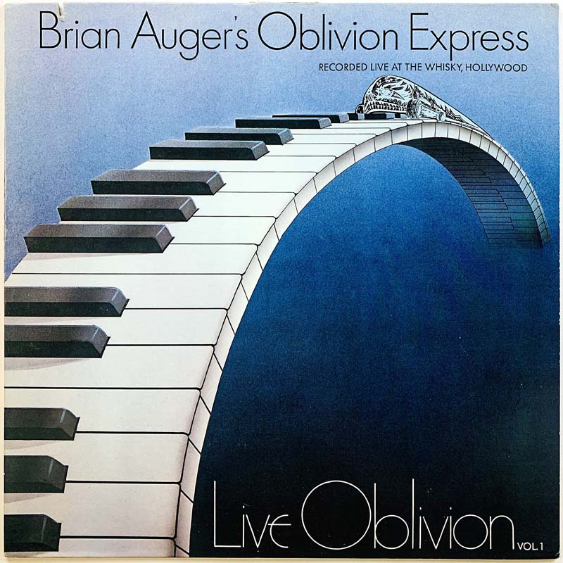 Brian Auger's Oblivion Express LP Live Oblivion Vol. 1  kansi EX levy EX Käytetty LP