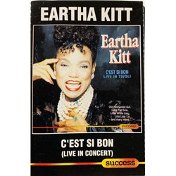 Kitt Eartha: C’est si bon live in concert kansipaperi EX , musiikkikasetin kunto EX käytetty kasetti