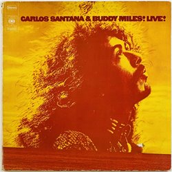 Santana Carlos & Buddy Miles LP Live!  kansi VG levy VG+ Käytetty LP