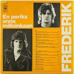Frederik LP En periks anna milloinkaan  kansi VG levy EX- Käytetty LP