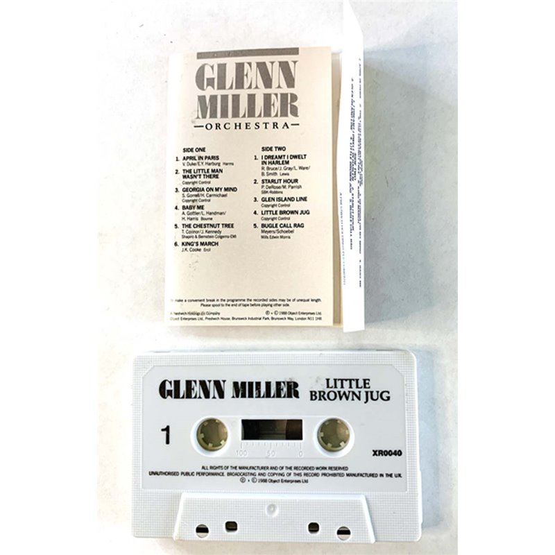 Miller Glenn: Little brown jug kansipaperi EX , musiikkikasetin kunto EX kasetti