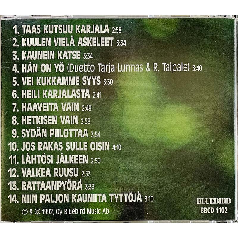 Taipale Reijo CD Taas kutsuu Karjala  kansi EX levy EX Käytetty CD