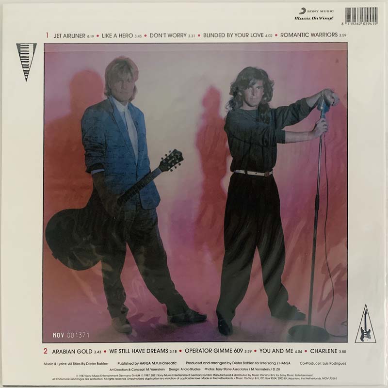 Modern Talking Romantic Warriors - The 5th Album LP-levyt  /  uusi tuote 1987 MUSIC ON VINYL