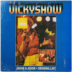 Vicky Rosti / Jakke & Jokke + Seikkailijat LP Vickyshow  kansi EX levy EX Käytetty LP