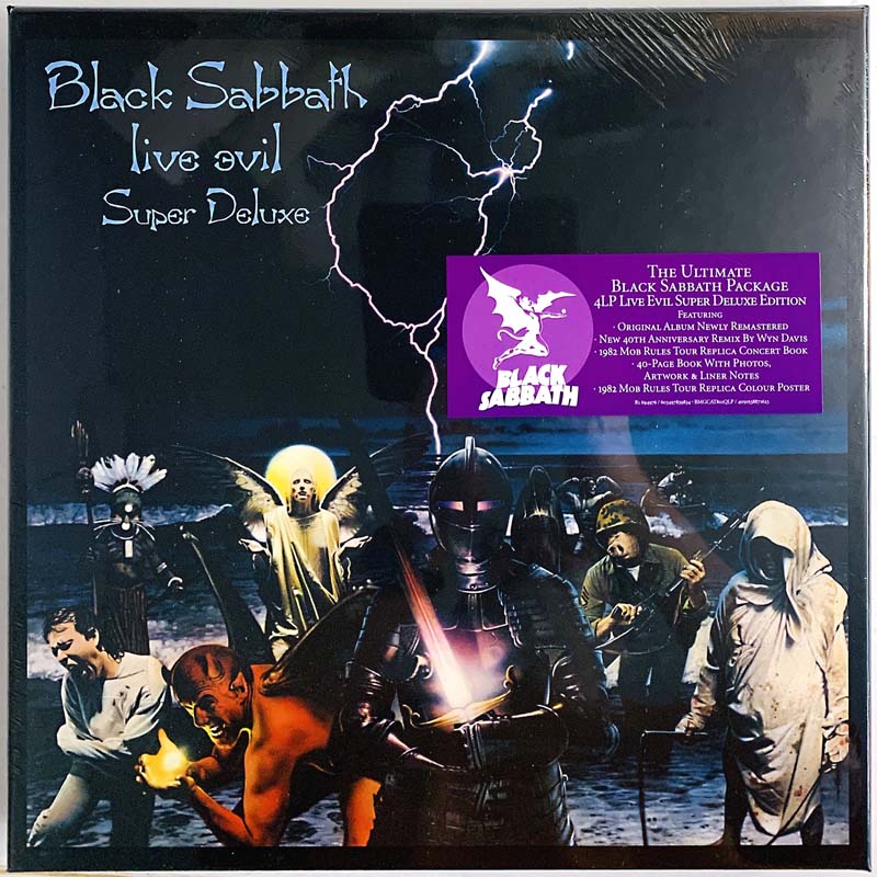Black Sabbath Live Evil  4LP box LP-levyt  /  uusi tuote 1982 BMG