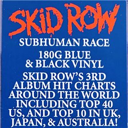 Skid Row Subhuman Race 2LP LP-levyt  /  uusi tuote 1995 ATLANTIC