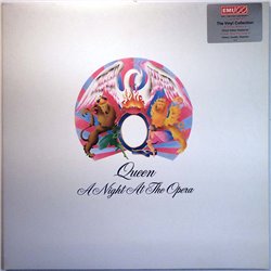 Queen LP A Night At The Opera  kansi EX levy EX Käytetty LP