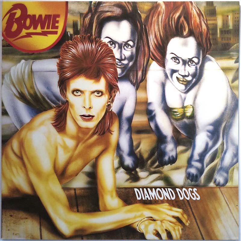 Bowie David LP Diamond Dogs  kansi EX levy EX Käytetty LP