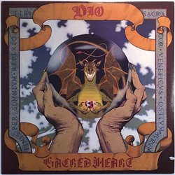 Dio LP Sacred Heart  kansi EX levy EX Käytetty LP