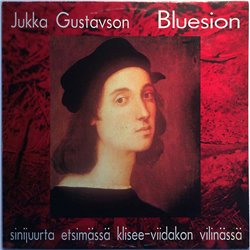 Gustavson Jukka LP Bluesion  kansi VG levy EX Käytetty LP