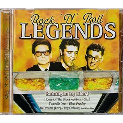 Roy Orbison, Little Richard, Buddy Holly ym. CD Rock ‘n’ Roll legends  kansi VG+ levy EX Käytetty CD