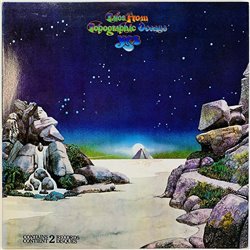 Yes LP Tales from topographic oceans  kansi VG+ levy EX Käytetty LP