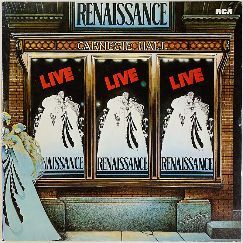 Renaissance LP Live Catnegie Hall 2LP  kansi EX levy VG+ Käytetty LP