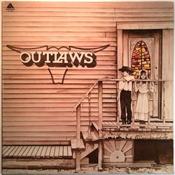 Outlaws LP Outlaws -75  kansi EX- levy EX Käytetty LP